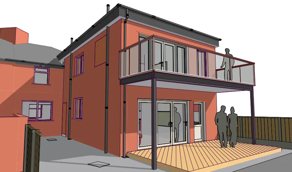 REFURBISHED HOUSE WITH REAR BALCONY TO FIRST FLOOR BEDROOM